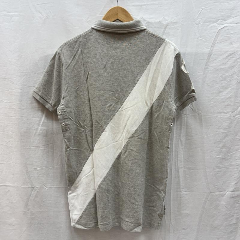 ポロバイラルフローレン Polo by RALPH LAUREN ポロシャツ 半袖 ロゴ 刺繍 鹿の子 ポロシャツ CUSTOM FIT スリランカ製 M 白 / ホワイト / white X 灰 / グレー / gray メンズ USED 古着 中古 50161792