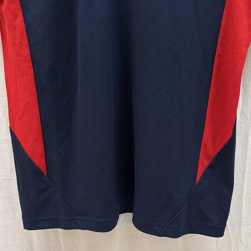 ラルフローレン RALPHLAUREN ポロシャツ 半袖 ポニー刺繍 トリコロール ナイロン ポロシャツ XS 紺 / ネイビー / navy X 白 / ホワイト / white X 赤 / レッド / red メンズ USED 古着 中古 50161793