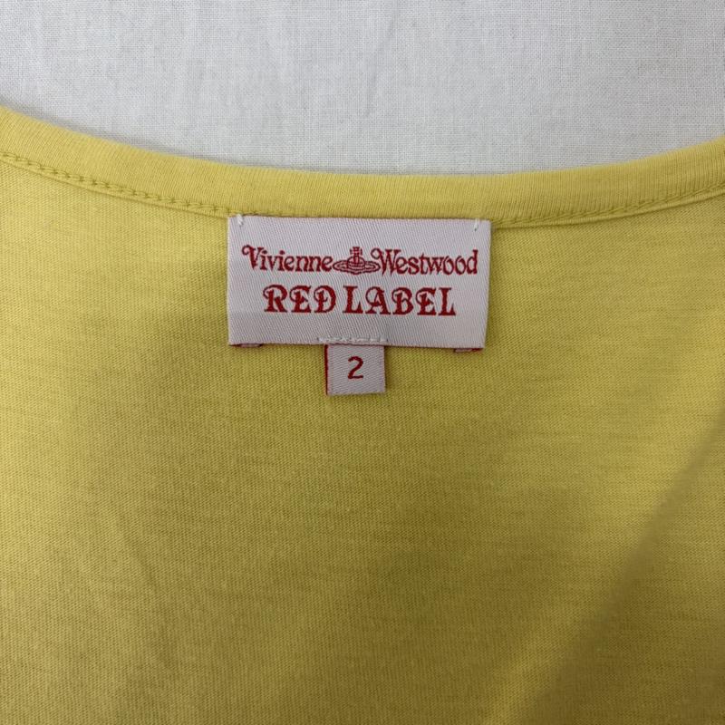 ヴィヴィアン ウエストウッド レッドレーベル Vivienne Westwood red label Tシャツ 半袖 オーブプリント Tシャツ yellow 2 2 プリント 黄 / イエロー / yellow レディース USED 古着 中古 50161796