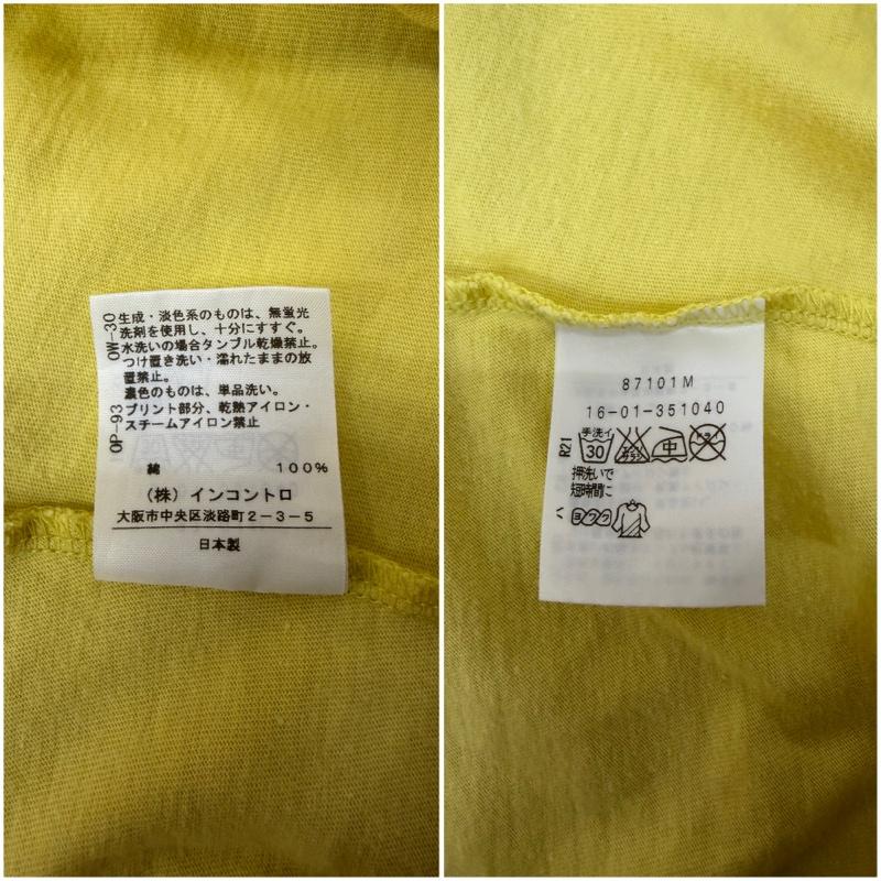 ヴィヴィアン ウエストウッド レッドレーベル Vivienne Westwood red label Tシャツ 半袖 オーブプリント Tシャツ yellow 2 2 プリント 黄 / イエロー / yellow レディース USED 古着 中古 50161796