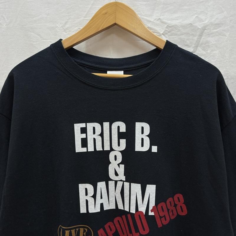 ギルダン GILDAN Tシャツ 半袖 Eric B.＆RAKIM 88年 アポロ ライブ クルーネック ヒップホップ Tシャツ L 黒 / ブラック / black メンズ USED 古着 中古 50161800