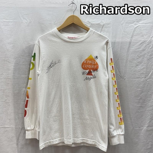 リチャードソン RICHARDSON Tシャツ 長袖 John Holland Heaven MI プリント 長袖 Tシャツ ロンT 2 白 / ホワイト / white メンズ USED 古着 中古 50161804