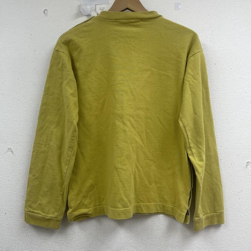 古着 USED トレーナー 長袖 a.m.o.u 日本製 コットン ボタンデザイン クルーネック スウェット 44 黄 / イエロー / yellow メンズ USED 古着 中古 50161822