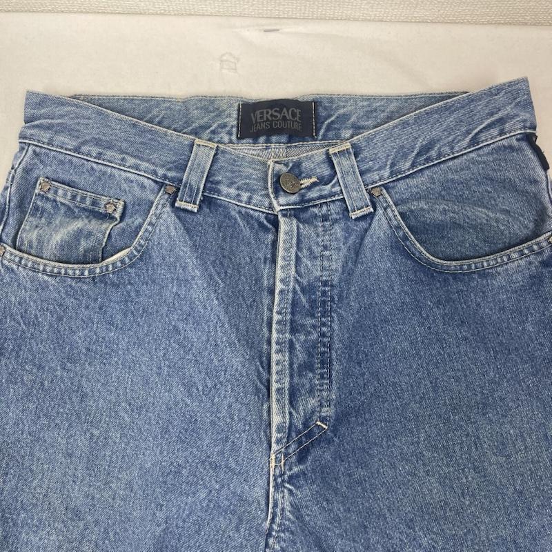 ヴェルサーチ VERSACE パンツ デニム、ジーンズ JEANS COUTURE イタリア製 ボタンフライ デニム パンツ 44 インディゴ / インディゴ / Indigo メンズ USED 古着 中古 50161823