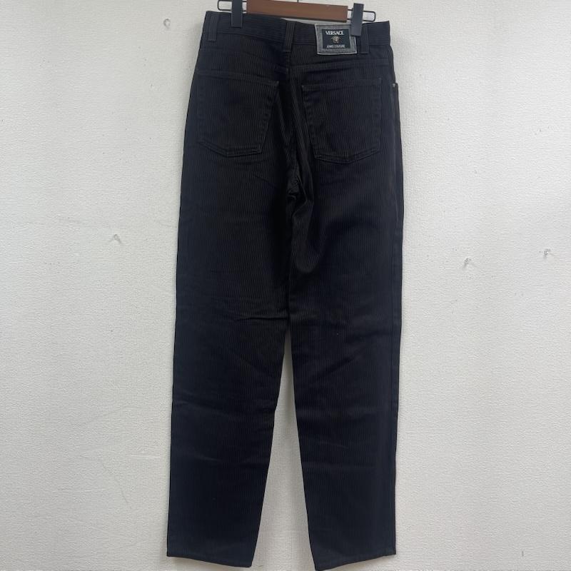 ヴェルサーチ VERSACE パンツ チノパン JEANS COUTURE イタリア製 ストライプ柄 コットン パンツ 46 茶 / ブラウン / brown メンズ USED 古着 中古 50161824