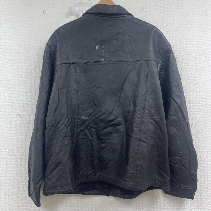 古着 USED ジャケット、上着 レザージャケット BRANDINI ジップアップ ラムレザー 羊革 ジャケット アウター L 黒 / ブラック / black メンズ USED 古着 中古 50161826