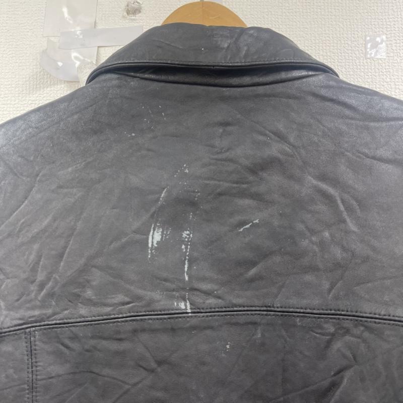 古着 USED ジャケット、上着 レザージャケット BRANDINI ジップアップ ラムレザー 羊革 ジャケット アウター L 黒 / ブラック / black メンズ USED 古着 中古 50161826