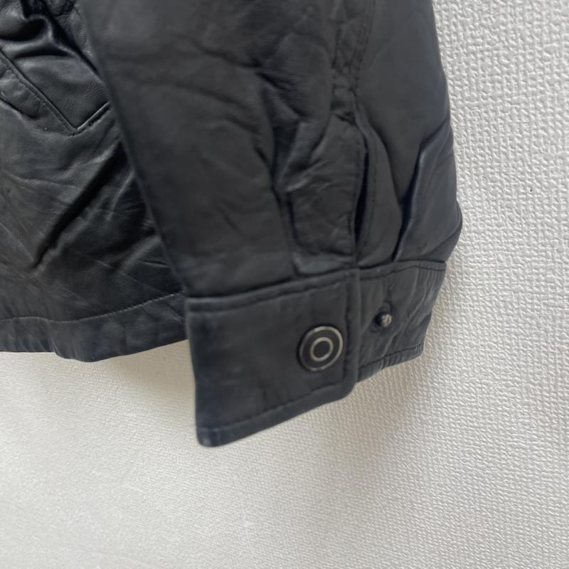 古着 USED ジャケット、上着 レザージャケット BRANDINI ジップアップ ラムレザー 羊革 ジャケット アウター L 黒 / ブラック / black メンズ USED 古着 中古 50161826