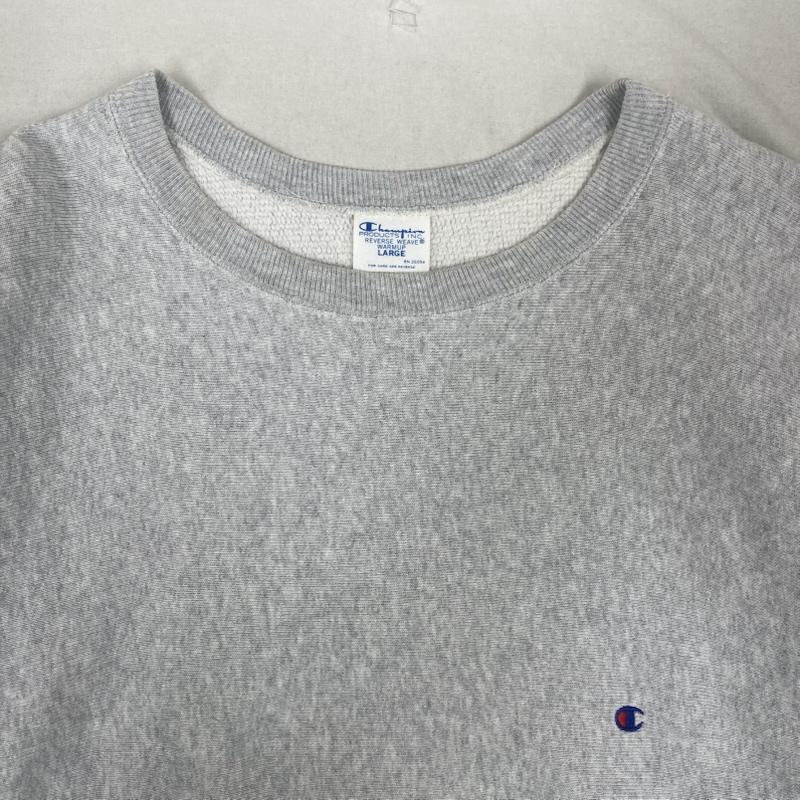 チャンピオン Champion トレーナー 長袖 REVERSE WEAVE ロゴ刺繍 スウェット トレーナー c8-j027 L 灰 / グレー / gray メンズ USED 古着 中古 50161827