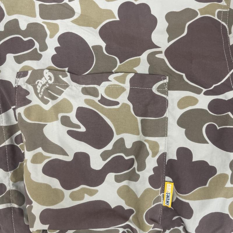 古着 USED シャツ、ブラウス 半袖 GRIP SWANY UPPLEX CAMP SHIRT DUCK CAMO シャツ gss-32 M カーキオリーブ / カーキオリーブ / メンズ USED 古着 中古 50161829