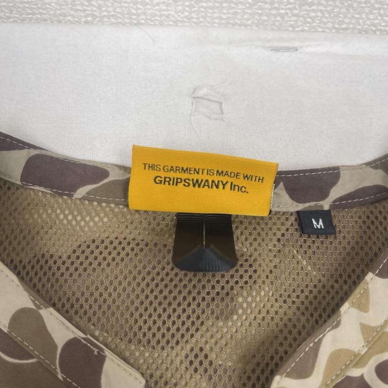 古着 USED シャツ、ブラウス 半袖 GRIP SWANY UPPLEX CAMP SHIRT DUCK CAMO シャツ gss-32 M カーキオリーブ / カーキオリーブ / メンズ USED 古着 中古 50161829