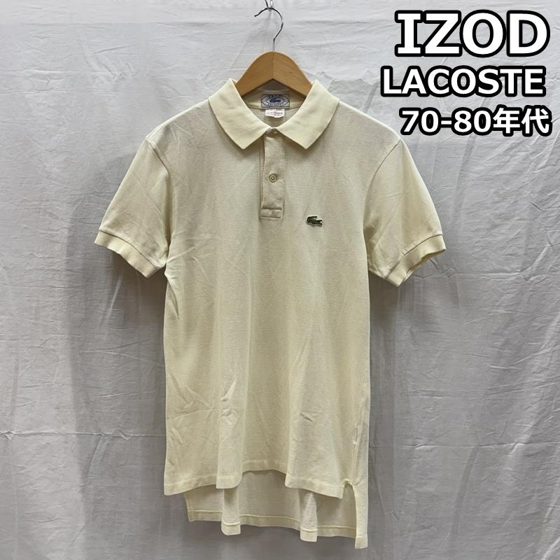 ラコステ LACOSTE ポロシャツ 半袖 70-80年代 ビンテージ IZOD タグ 鹿の子 半袖 ポロシャツ 70s 80s VINTAGE M メンズ USED 古着 中古 50161841