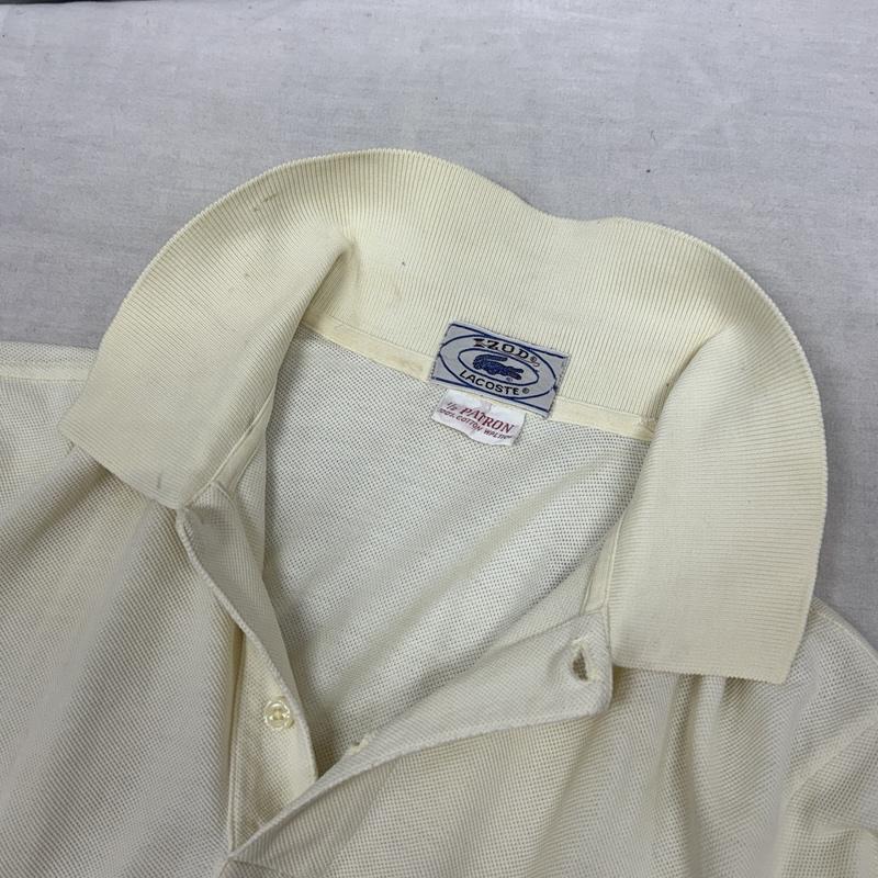 ラコステ LACOSTE ポロシャツ 半袖 70-80年代 ビンテージ IZOD タグ 鹿の子 半袖 ポロシャツ 70s 80s VINTAGE M メンズ USED 古着 中古 50161841