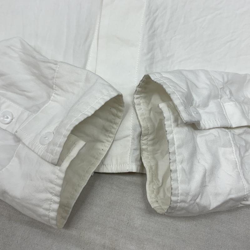 グラム glamb シャツ、ブラウス 長袖 襟刺繍 One Two Three プリント 長袖 シャツ 4 白 / ホワイト / white メンズ USED 古着 中古 50161844