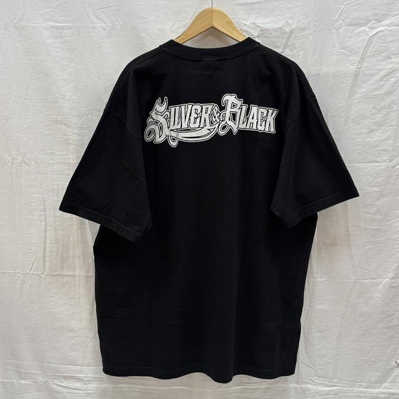 古着 USED Tシャツ 半袖 SHAKA wear SILVER＆BLACK NATION スカル ロゴ プリント ビッグサイズ Tシャツ XXL 黒 / ブラック / black メンズ USED 古着 中古 50161849