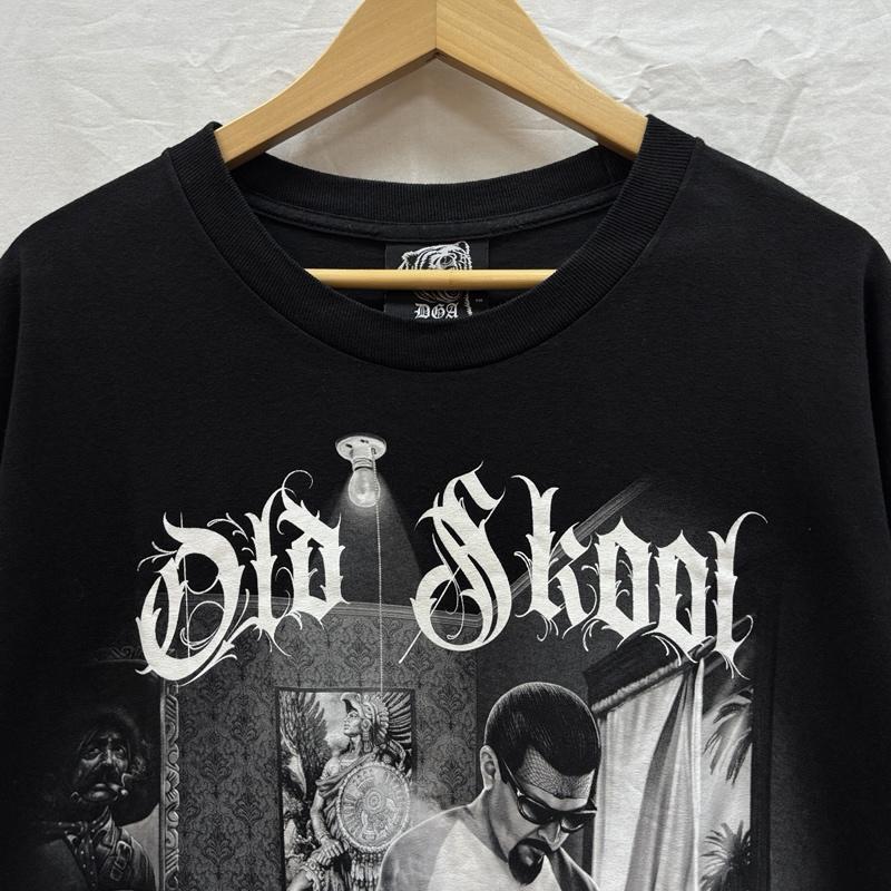 古着 USED Tシャツ 半袖 DGA David Gonzales Old School デイビッドゴンザレス オールドスクール Tシャツ XL 黒 / ブラック / black メンズ USED 古着 中古 50161851