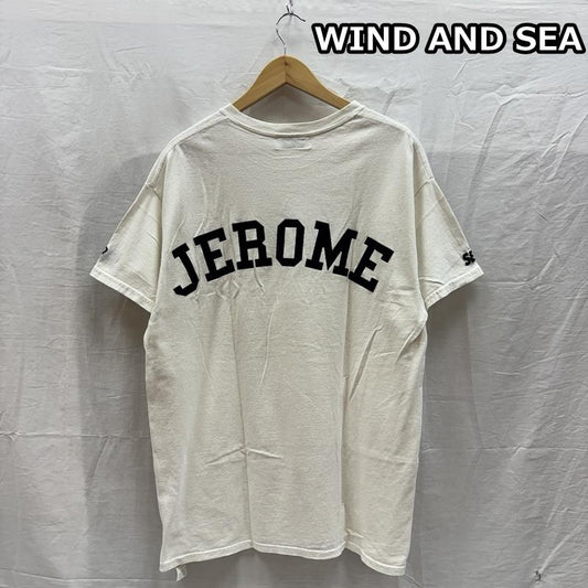 ウィンダンシー WIND AND SEA Tシャツ 半袖 WDS-CS-123 JEROME バック フェルト プリント クルーネック 半袖 Tシャツ L 白 / ホワイト / white メンズ USED 古着 中古 50161852