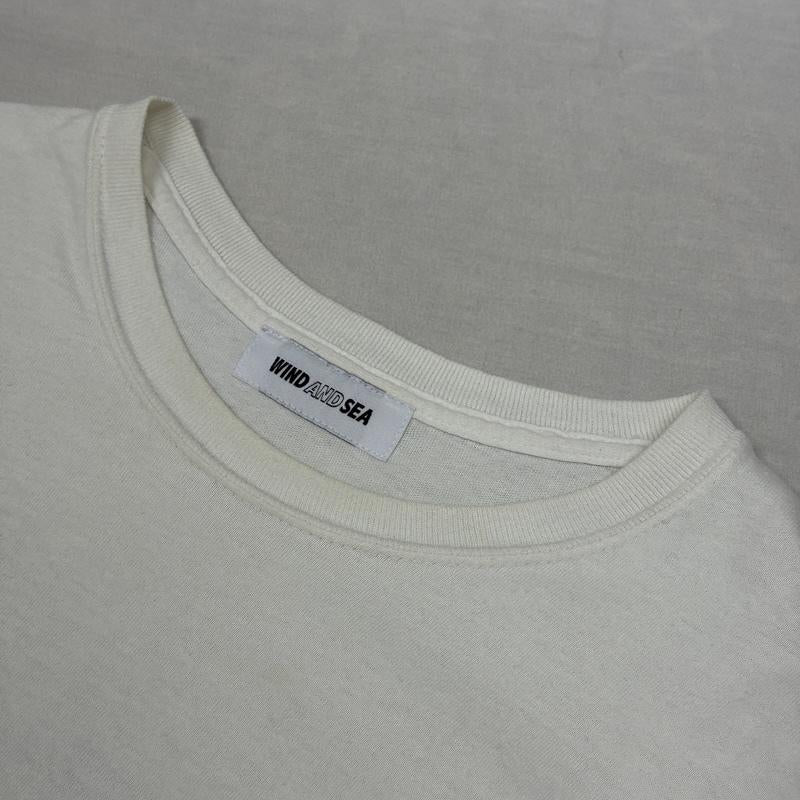 ウィンダンシー WIND AND SEA Tシャツ 半袖 WDS-CS-123 JEROME バック フェルト プリント クルーネック 半袖 Tシャツ L 白 / ホワイト / white メンズ USED 古着 中古 50161852