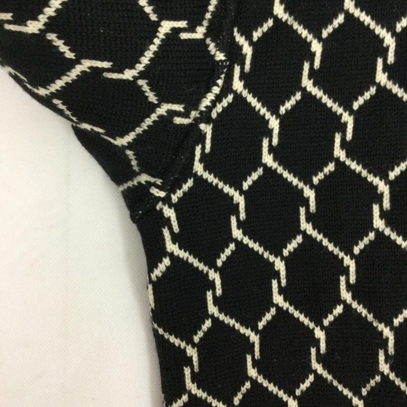 ジャンフランコフェレ GIANFRANCO FERRE ニット、セーター 長袖 gianfranco ferre ニット タートル　ホッケー 46 総柄 黒 / ブラック / black メンズ USED 古着 中古 50161853