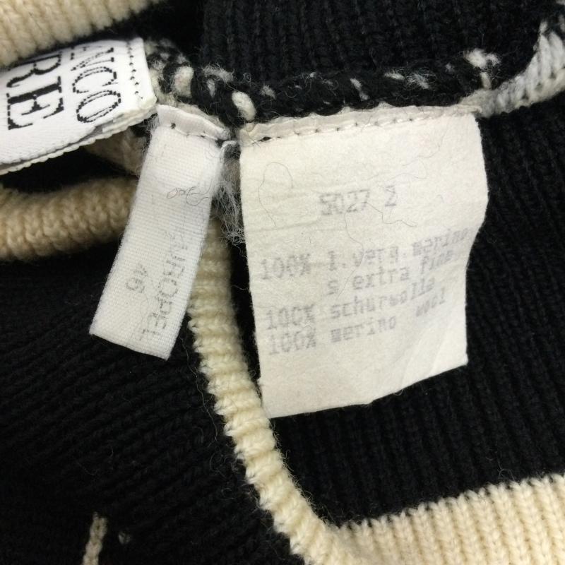 ジャンフランコフェレ GIANFRANCO FERRE ニット、セーター 長袖 gianfranco ferre ニット タートル　ホッケー 46 総柄 黒 / ブラック / black メンズ USED 古着 中古 50161853