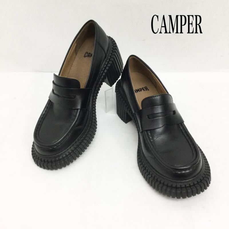 カンペール CAMPER ローファー ローファー CAMPER ローファー Pix London ピックス ロンドン K201811 チャンキーヒール EVA軽量ソール - 無地 黒 / ブラック / black レディース USED 古着 中古 50161854