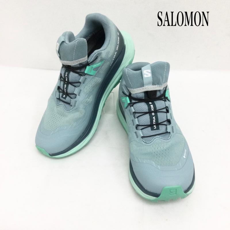 サロモン SALOMON スニーカー スニーカー サロモン ULTRA GLIDE 2 GORE-TEX SALOMON トレイルランニングシューズ 472168 24.5cm 青 / ブルー / blue レディース USED 古着 中古 50161856