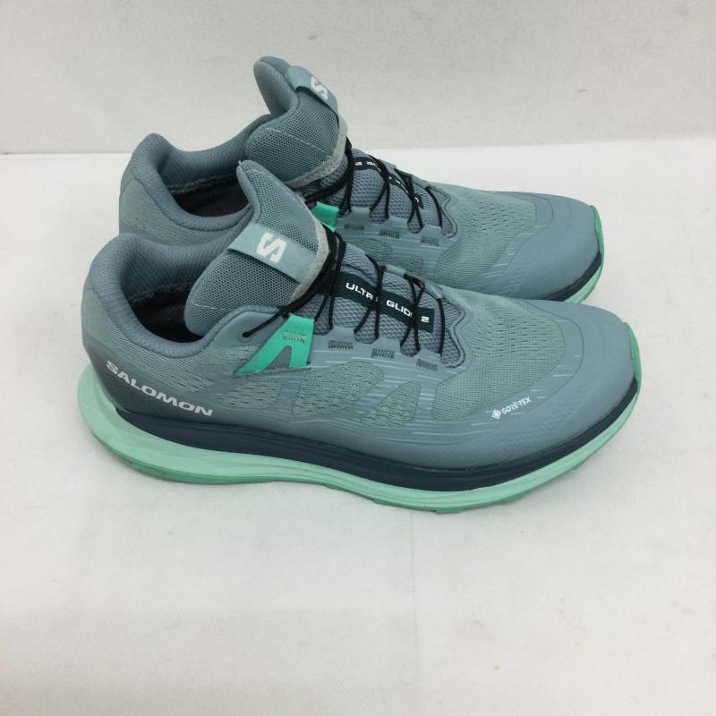 サロモン SALOMON スニーカー スニーカー サロモン ULTRA GLIDE 2 GORE-TEX SALOMON トレイルランニングシューズ 472168 24.5cm 青 / ブルー / blue レディース USED 古着 中古 50161856