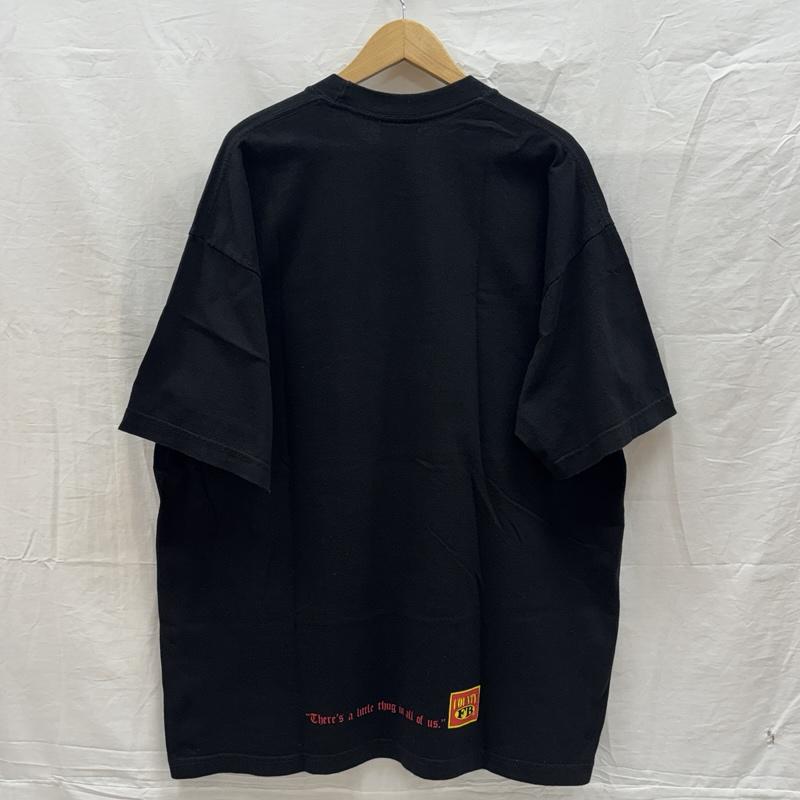 古着 USED Tシャツ 半袖 COUNTY FB ロゴ プリント クルーネック 半袖 Tシャツ ビッグサイズ XXL 黒 / ブラック / black メンズ USED 古着 中古 50161858