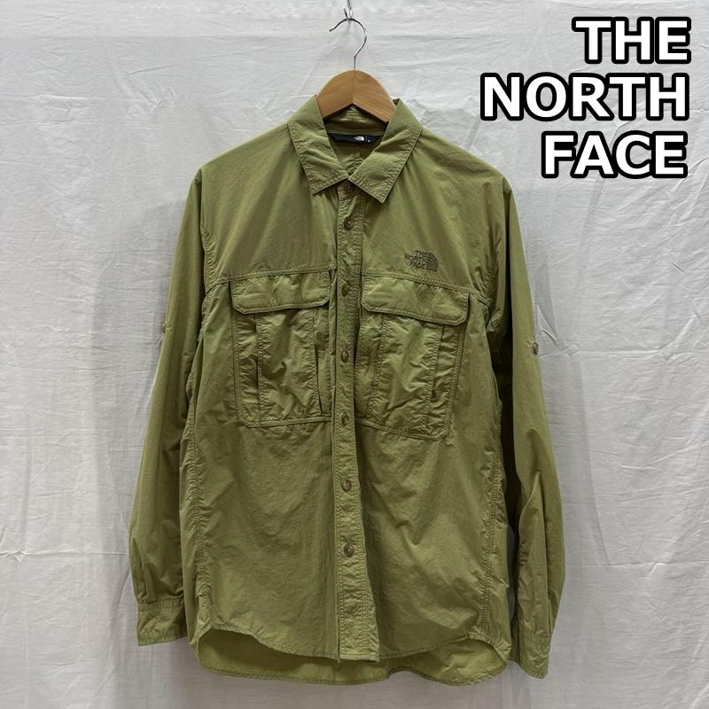 ザノースフェイス THE NORTH FACE シャツ、ブラウス 長袖 NR12202 L/S Clad Shirt クラッド ナイロン シャンブレー シャツ M メンズ USED 古着 中古 50161860