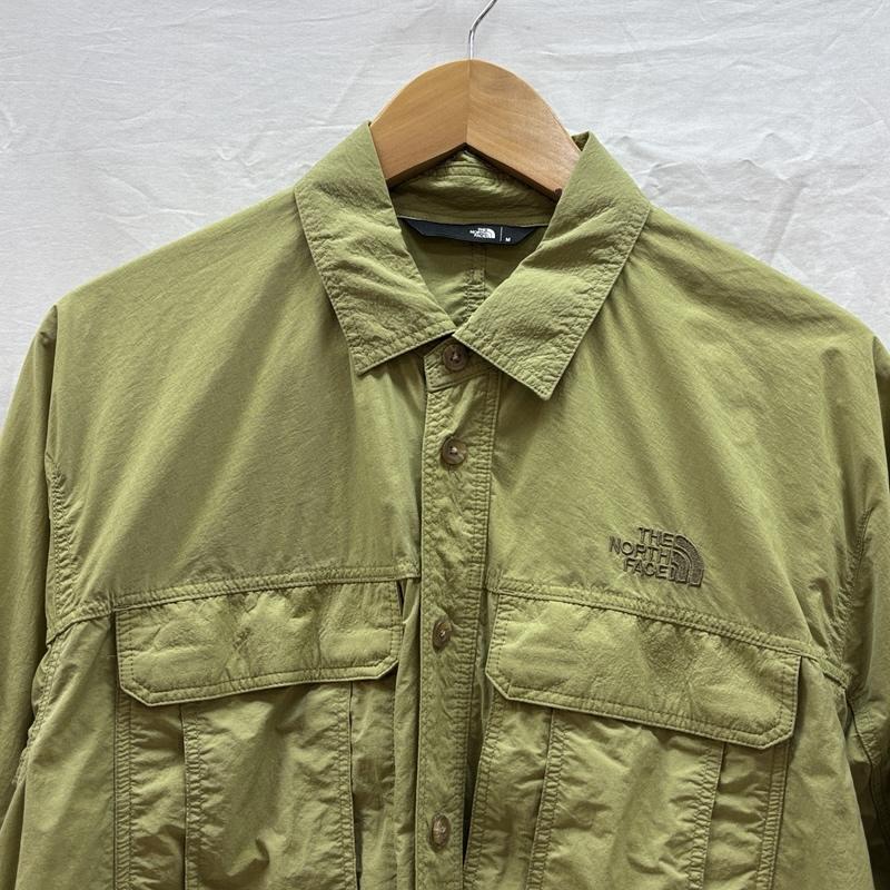 ザノースフェイス THE NORTH FACE シャツ、ブラウス 長袖 NR12202 L/S Clad Shirt クラッド ナイロン シャンブレー シャツ M メンズ USED 古着 中古 50161860
