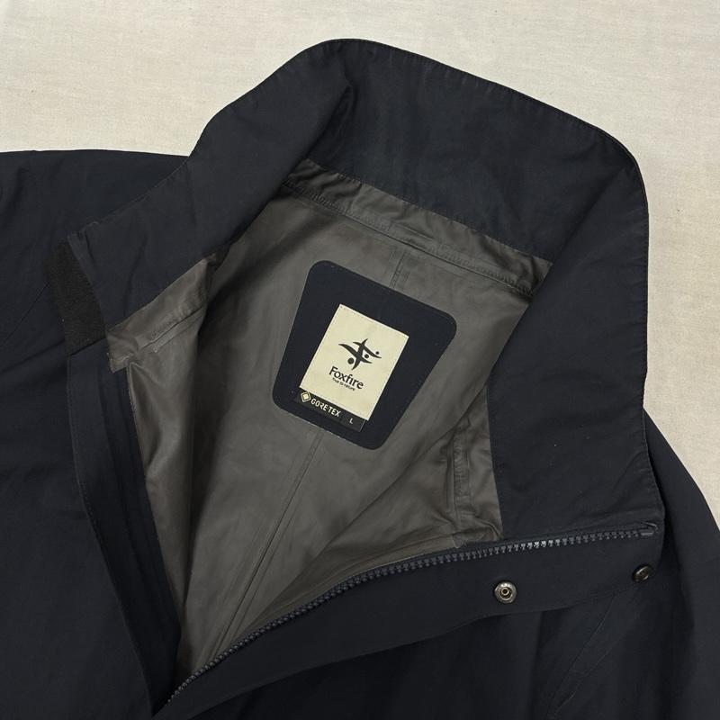 フォックスファイヤー FOXFIRE コート コート一般 5213117 GORE-TEX ゴアテックス ナイロン コート スタンドカラー L 紺 / ネイビー / navy メンズ USED 古着 中古 50161863