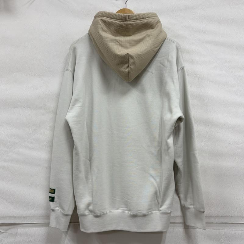 プーマ PUMA パーカー 長袖 RHUIGI RHUDE ルイージグラフィック コラボ フーディー ロゴ パーカー ユニセックス 620889-17 S ロゴ、文字 X 刺繍 ベージュ / ベージュ / beige X 紺 / ネイビー / navy メンズ USED 古着 中古 50161866