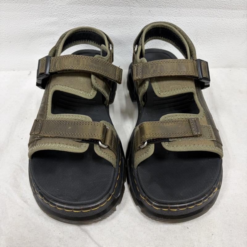 ドクターマーチン Dr.Martens サンダル サンダル マルチ ストラップ サンダル FORSTER II フォースター2 UK：8 無地 カーキ / カーキ / khaki メンズ USED 古着 中古 50161868