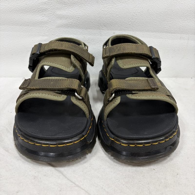 ドクターマーチン Dr.Martens サンダル サンダル マルチ ストラップ サンダル FORSTER II フォースター2 UK：8 無地 カーキ / カーキ / khaki メンズ USED 古着 中古 50161868