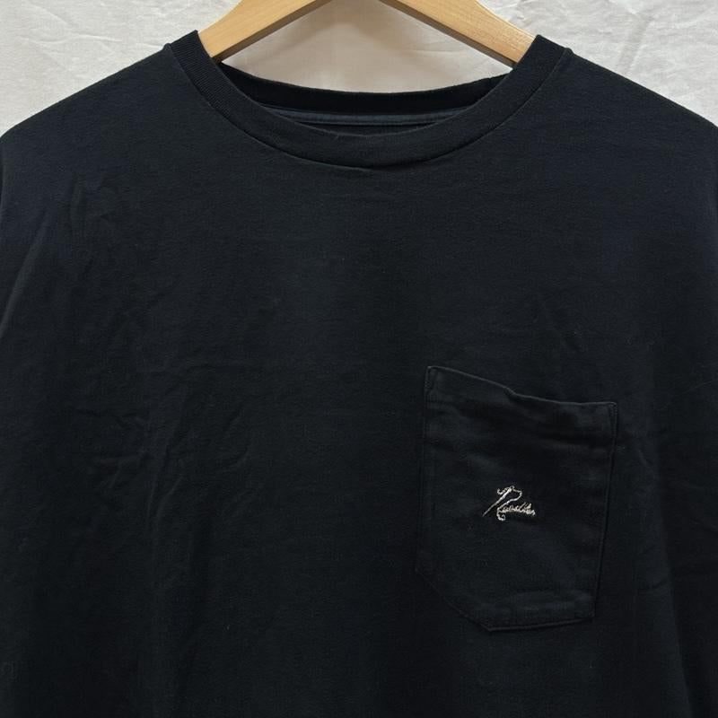 ニードルス Needles Tシャツ 半袖 IN942 ロゴ 刺繍 半袖 ポケット Tシャツ ポケT L 黒 / ブラック / black メンズ USED 古着 中古 50161871
