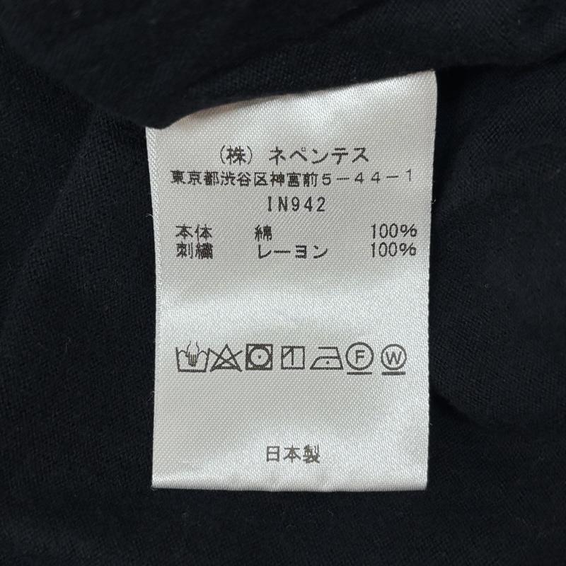 ニードルス Needles Tシャツ 半袖 IN942 ロゴ 刺繍 半袖 ポケット Tシャツ ポケT L 黒 / ブラック / black メンズ USED 古着 中古 50161871