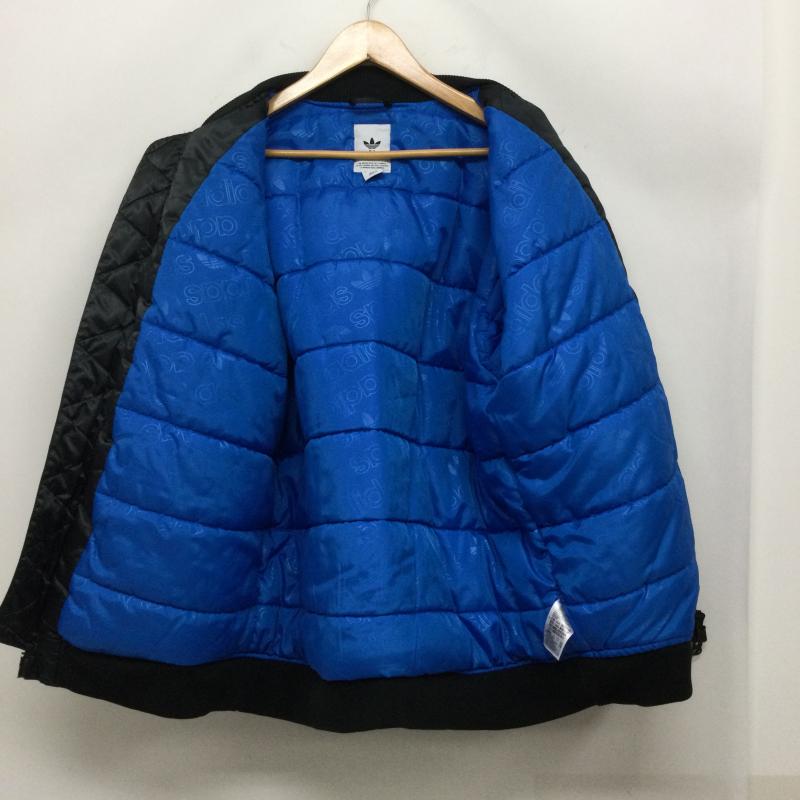 アディダス adidas ジャケット、上着 ジャンパー、ブルゾン adidas LONG BOMBER JACKET　ED7600 L 無地 黒 / ブラック / black レディース USED 古着 中古 50161872