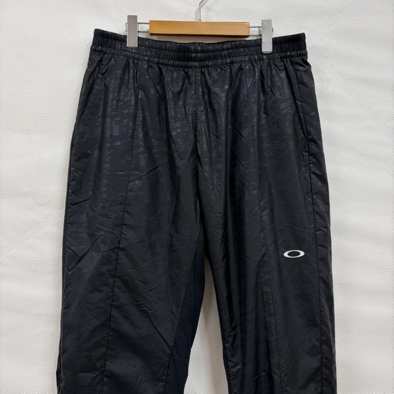 オークリー OAKLEY パンツ ワークパンツ、ペインターパンツ ナイロン ジョガー トラック パンツ ロゴ プリント XXL ワンポイント X ロゴ、文字 X プリント 黒 / ブラック / black X 白 / ホワイト / white メンズ USED 古着 中古 50161878