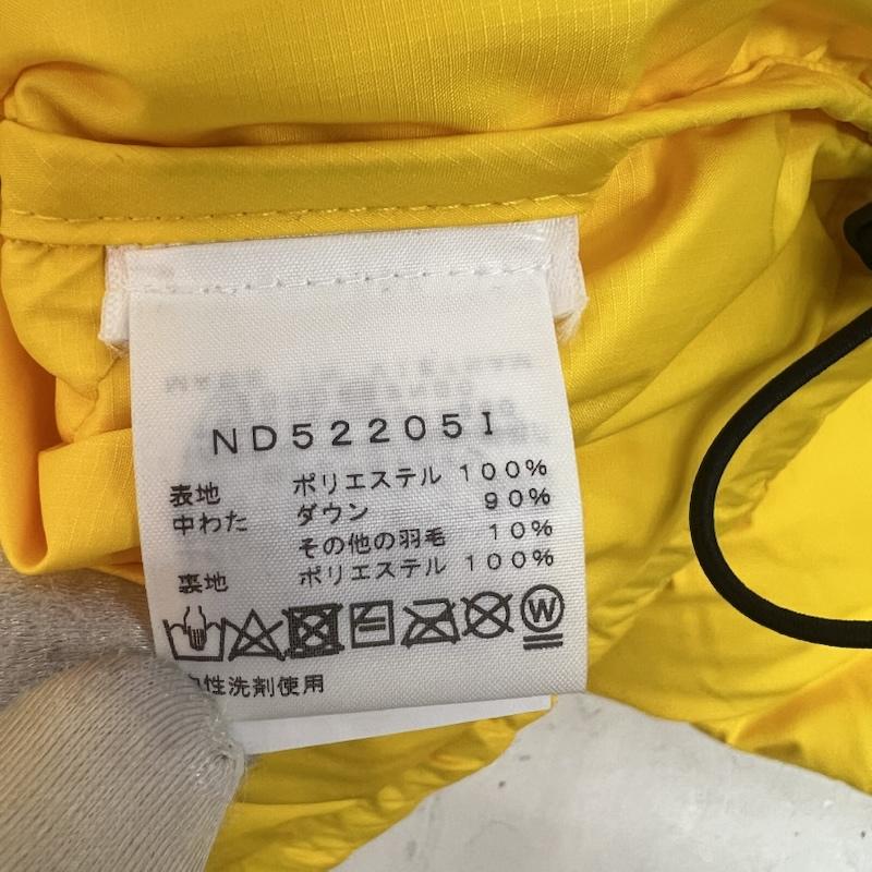 シュプリーム×ノースフェイス Supreme×THE NORTH FACE ジャケット、上着 ダウンジャケット 800 フィル ハーフ ジップ フーディー プルオーバー ND52205I M 黄 / イエロー / yellow X 黒 / ブラック / black メンズ USED 古着 中古 50161883