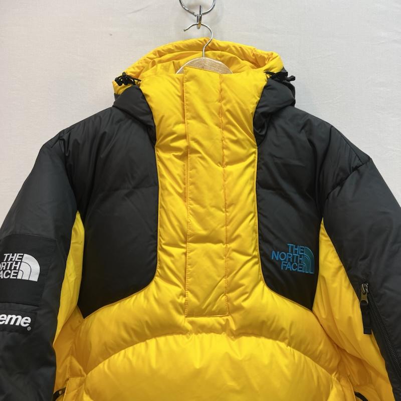 シュプリーム×ノースフェイス Supreme×THE NORTH FACE ジャケット、上着 ダウンジャケット 800 フィル ハーフ ジップ フーディー プルオーバー ND52205I M 黄 / イエロー / yellow X 黒 / ブラック / black メンズ USED 古着 中古 50161883
