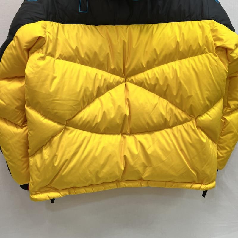 シュプリーム×ノースフェイス Supreme×THE NORTH FACE ジャケット、上着 ダウンジャケット 800 フィル ハーフ ジップ フーディー プルオーバー ND52205I M 黄 / イエロー / yellow X 黒 / ブラック / black メンズ USED 古着 中古 50161883