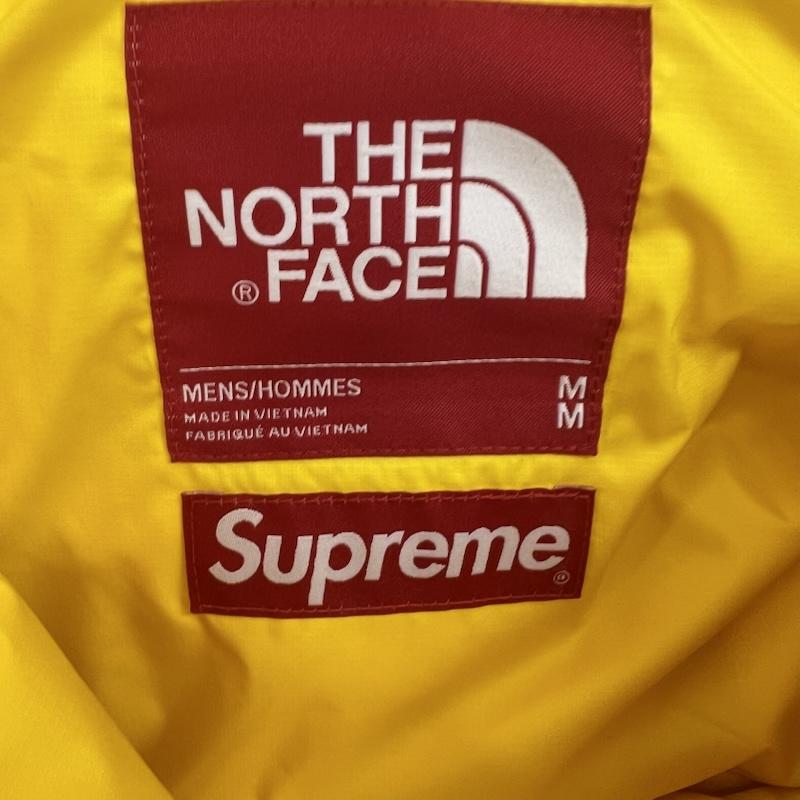 シュプリーム×ノースフェイス Supreme×THE NORTH FACE ジャケット、上着 ダウンジャケット 800 フィル ハーフ ジップ フーディー プルオーバー ND52205I M 黄 / イエロー / yellow X 黒 / ブラック / black メンズ USED 古着 中古 50161883