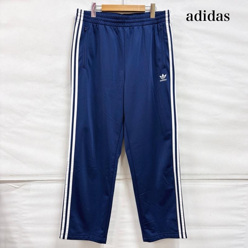 アディダス adidas パンツ ワークパンツ、ペインターパンツ トラックパンツ ジャージ サイドジップ ロゴ 刺繍 XXL ワンポイント X ロゴ、文字 X 刺繍 紺 / ネイビー / navy X 白 / ホワイト / white メンズ USED 古着 中古 50161884