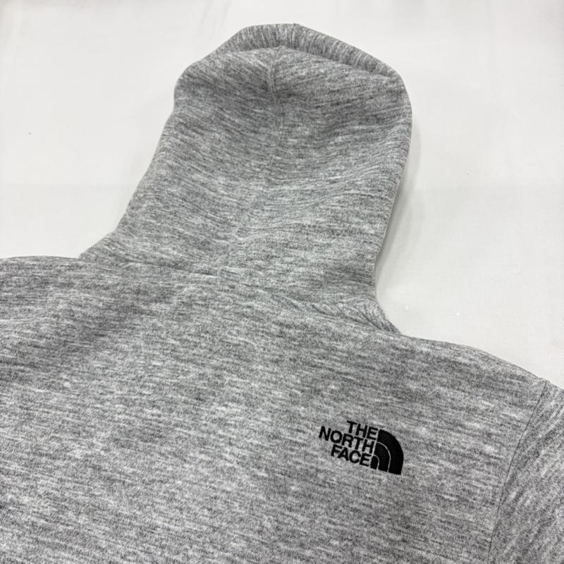ザノースフェイス THE NORTH FACE パーカー 長袖 スクエアロゴ フーディー プルオーバー パーカー スウェット 刺繍 NT62039 M ロゴ、文字 X 刺繍 灰 / グレー / gray X 黒 / ブラック / black メンズ USED 古着 中古 50161889
