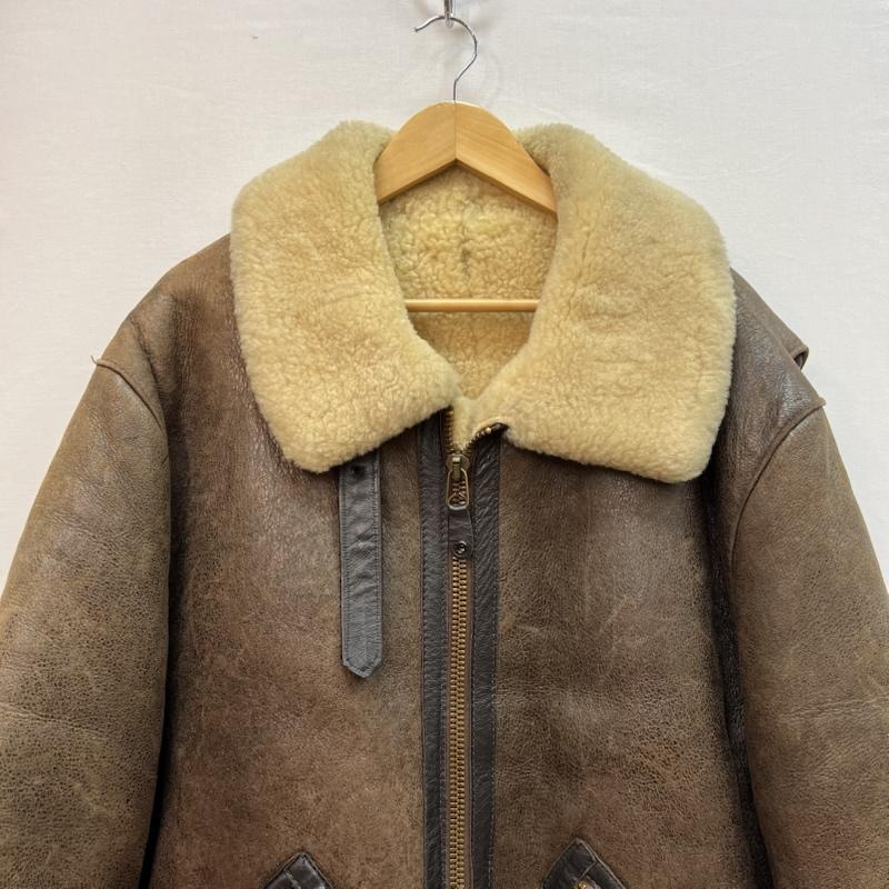 ゴールデンベア Golden Bear ジャケット、上着 フライトジャケット B-9 リアルムートンレザー フライトジャケット 42 茶 / ブラウン / brown メンズ USED 古着 中古 50161893