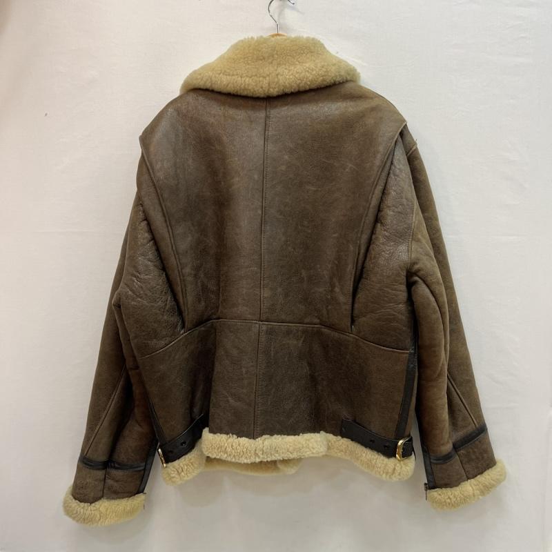 ゴールデンベア Golden Bear ジャケット、上着 フライトジャケット B-9 リアルムートンレザー フライトジャケット 42 茶 / ブラウン / brown メンズ USED 古着 中古 50161893