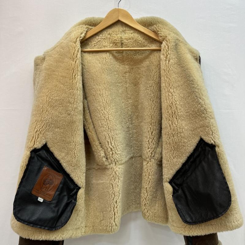 ゴールデンベア Golden Bear ジャケット、上着 フライトジャケット B-9 リアルムートンレザー フライトジャケット 42 茶 / ブラウン / brown メンズ USED 古着 中古 50161893