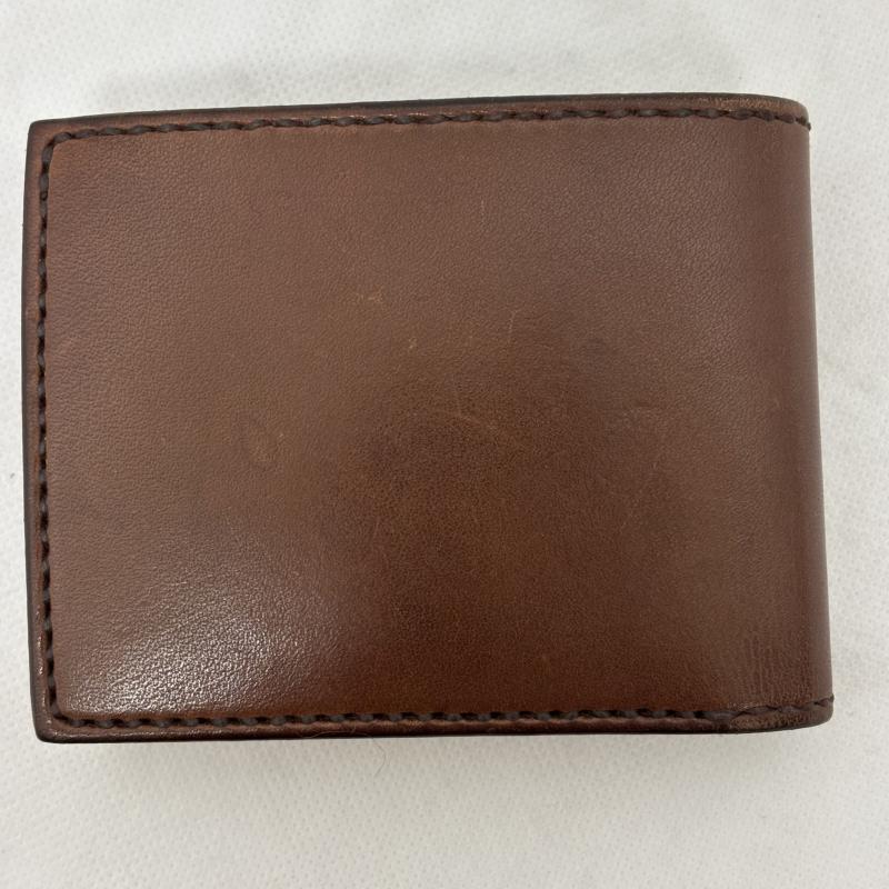 レザー レザー 財布 二つ折り JAINDIANA LEATHER WORKS ジャインディアナ 革財布 サドルレザー ハーフウォレット YH-12 - 茶 / ブラウン / brown メンズ USED 古着 中古 50161898