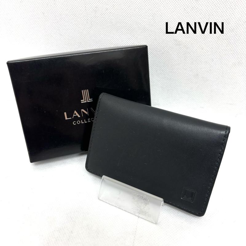 ランバン コレクション LANVIN collection カードケース 名刺入れ 名刺入れ ブラック レザー タグ付き - 黒 / ブラック / black メンズ USED 古着 中古 50161899