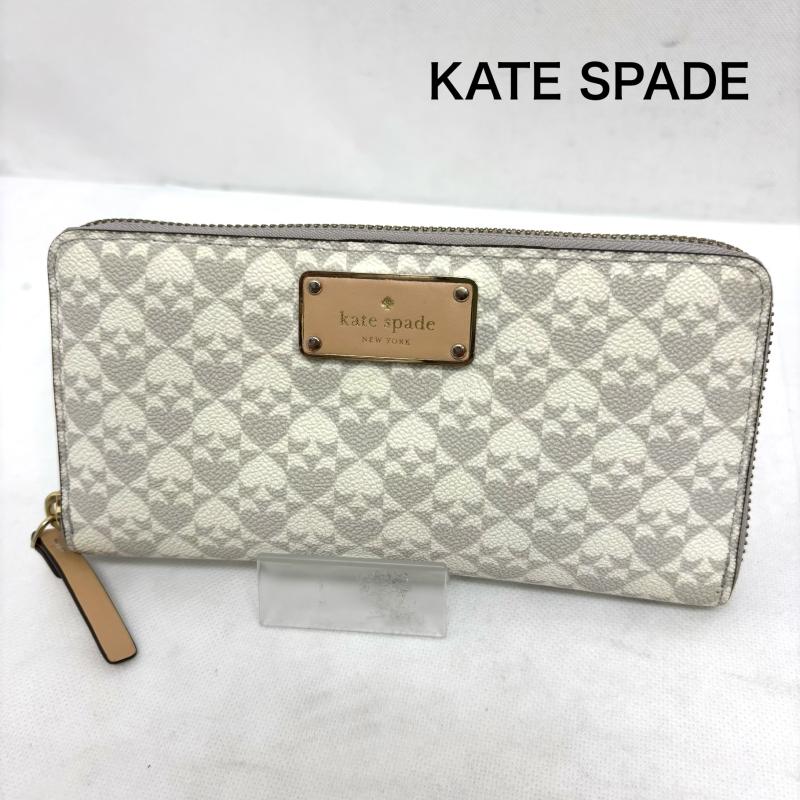 ケイトスペード Kate Spade 財布 長財布 ラウンドファスナー 長財布 プレートロゴ - レディース USED 古着 中古 50161901